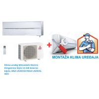 Klima uređaj Mitsubishi Electric Kirigamine Style 3.5 kW biserno bijela, MSZ-LN35VGV/MUZ-LN35VG, WiFi SA MONTAŽOM